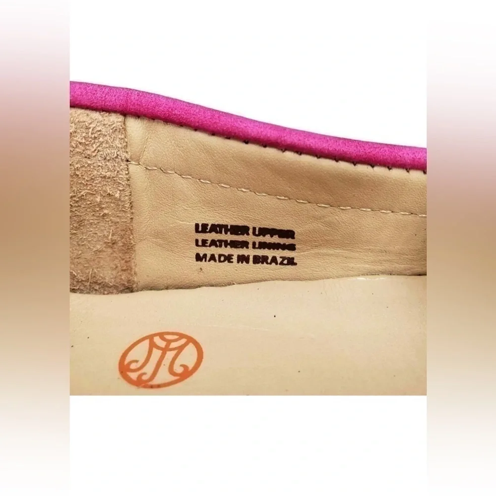 Marc Joseph Girls Pink Grommet Casual Loafers 1.5 NEW